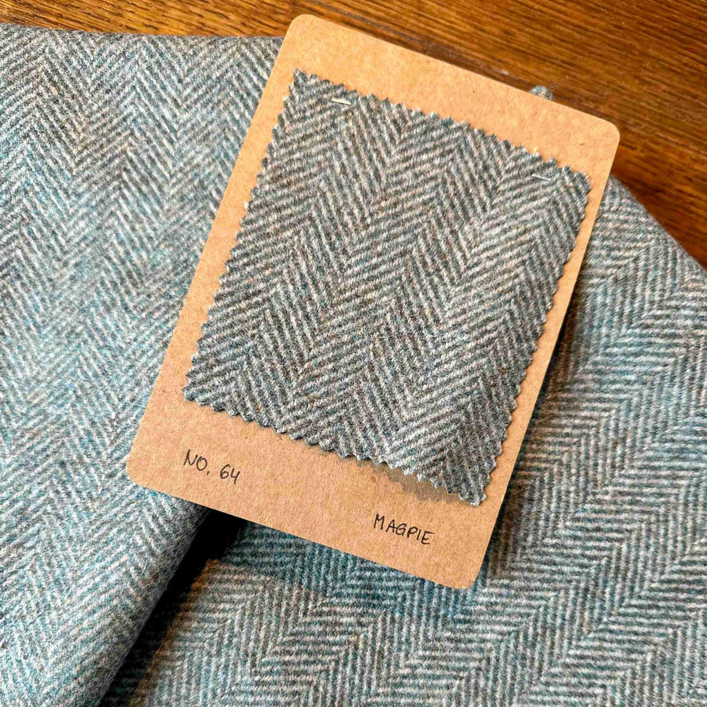 Fabric Swatch of colour MAGPIE with article number