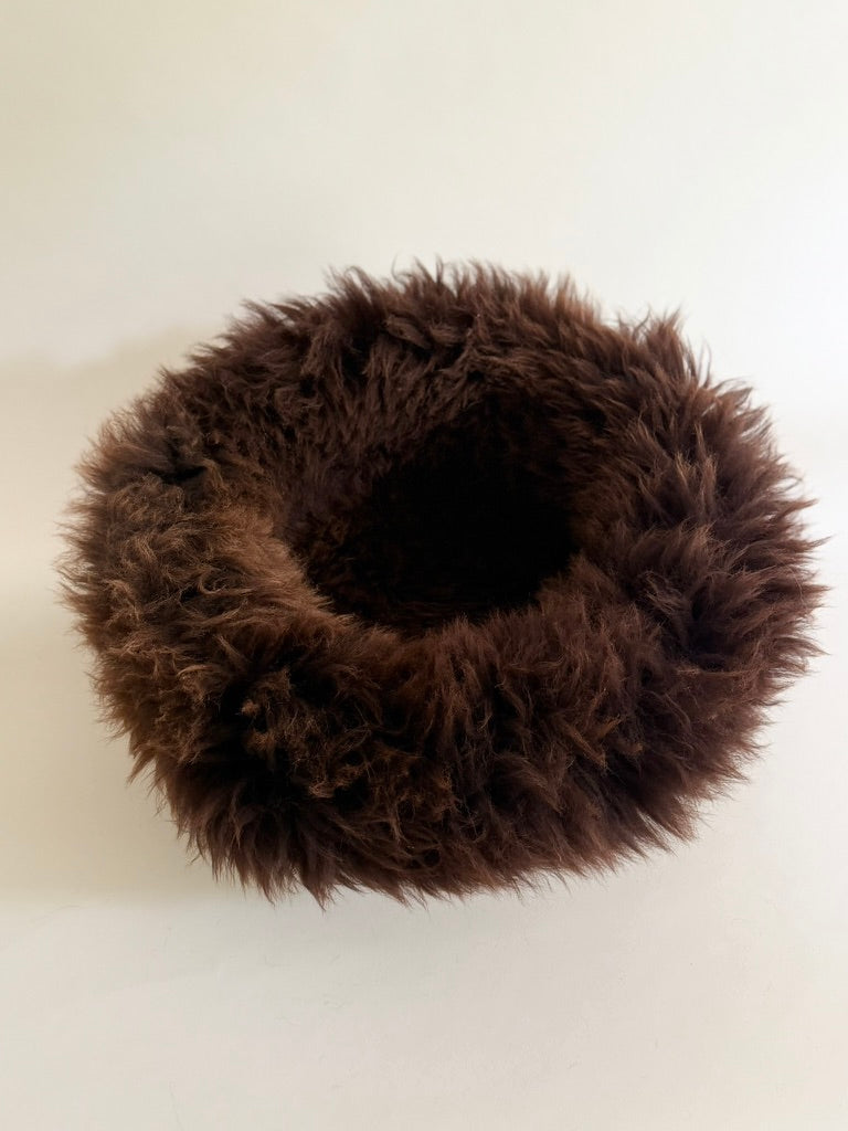 top view on standard sheep dontu colour Brown