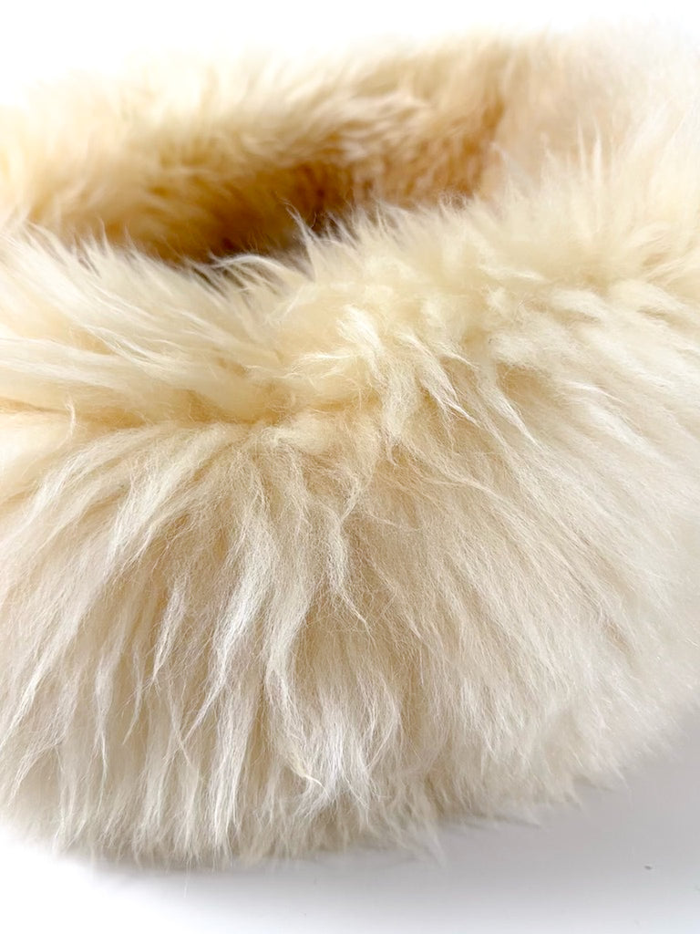 detail on fur of sheep donut