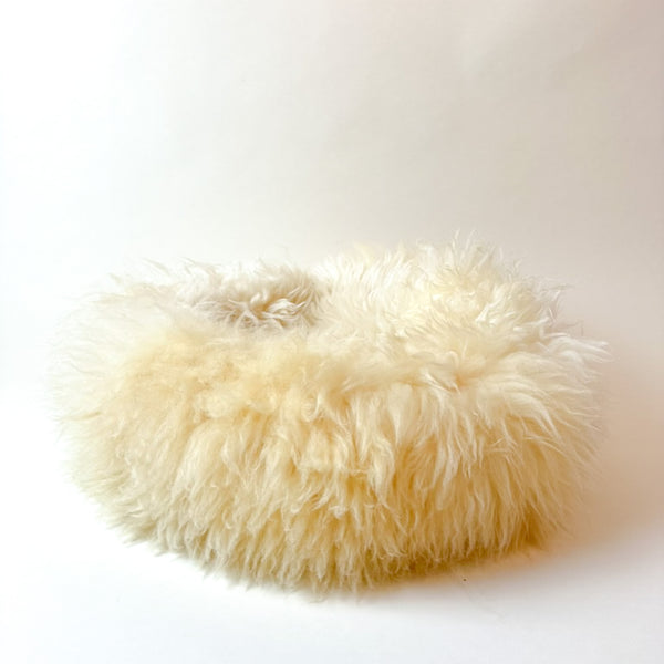 very fluffy long fur of sheep donut Fluffy