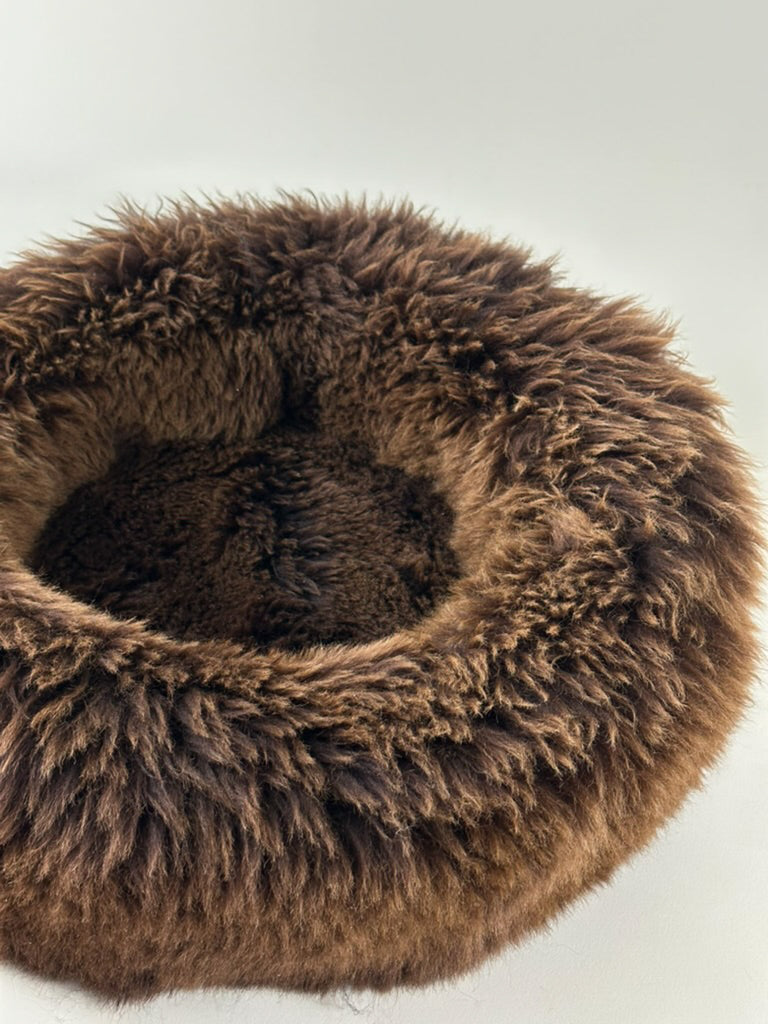 inside view of sheep donut thatched gold
