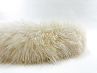 sheep donut dog bed in colour creme