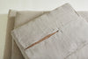 dog bed filling mattress upside down with half opened zipper