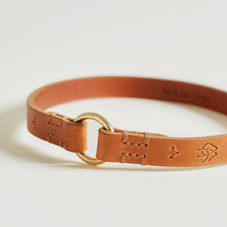 Halsband TAG COGNAC 
