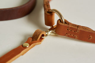 Halsband TAG COGNAC 