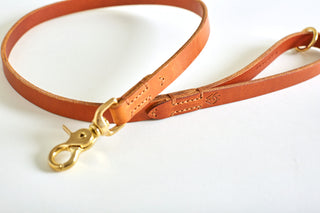 Dog Lead CLASSIC COGNAC